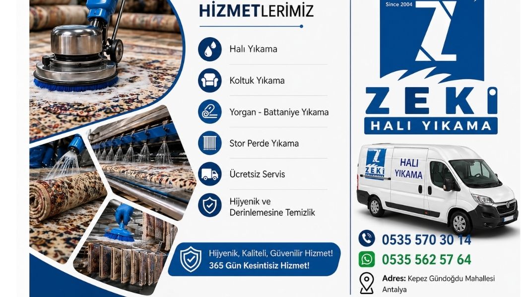 Kepez Gündoğdu Mahallesi Halı Yıkama Hizmetleri
